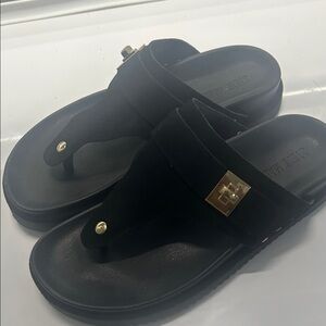 Steve Madden Black Suede Sandals